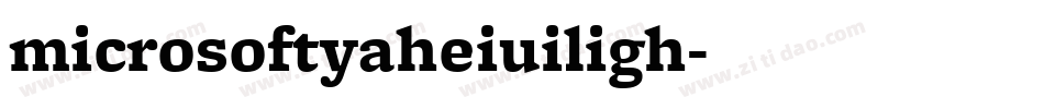 microsoftyaheiuiligh字体转换