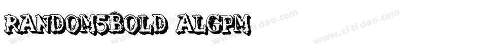 Random5Bold-ALGpM字体转换