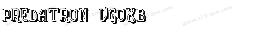 Predatron-VGOXB字体转换