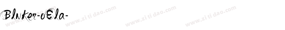 Blnker-oEla字体转换