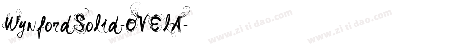 WynfordSolid-OVElA字体转换