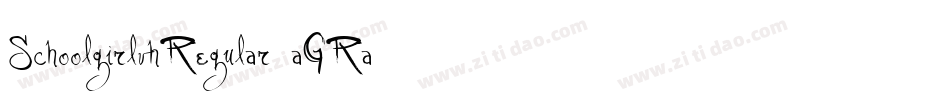 SchoolgirlvhRegular-aGRa字体转换
