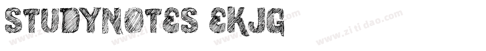 Studynotes-eKjg字体转换