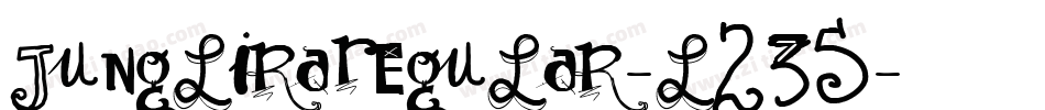 JungliraRegular-l235字体转换