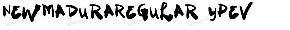 NewMaduraRegular-YPev字体转换