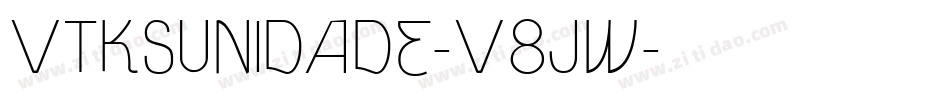 VtksUnidade-V8jw字体转换