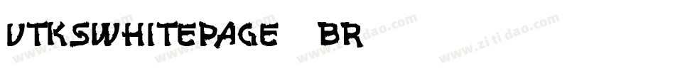 VtksWhitePage-9BR2字体转换