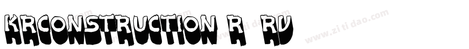 KrConstruction-R0rV字体转换