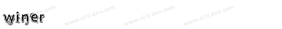 winer字体转换