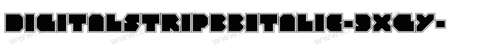 DigitalstripbbItalic-9XGy字体转换