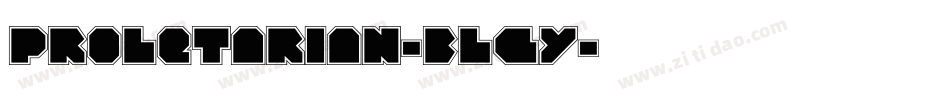 Proletarian-3lGy字体转换 Proletarian-3lGy字体转换