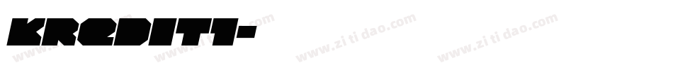 KREDIT1字体转换