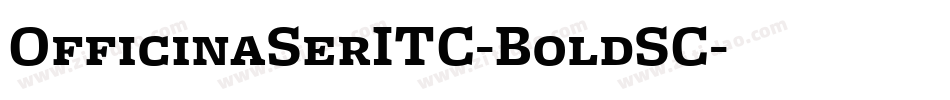 OfficinaSerITC-BoldSC字体转换