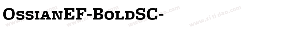 OssianEF-BoldSC字体转换