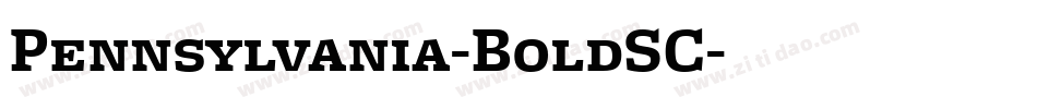 Pennsylvania-BoldSC字体转换
