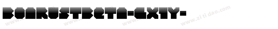 BoarustBeta-gx1Y字体转换