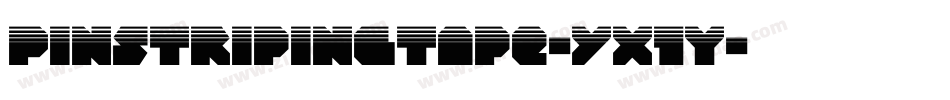 PinstripingTape-yx1Y字体转换