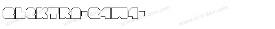 Elektra-E4W4字体转换