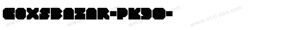 CoxsBazar-pK9O字体转换
