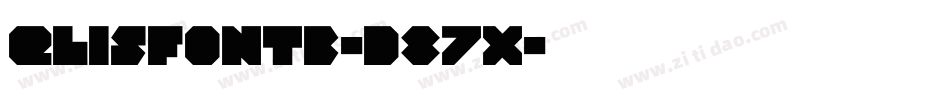 Elisfont3-d87x字体转换
