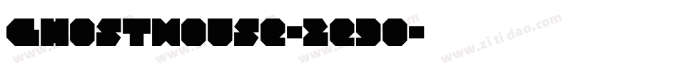 GhostHouse-2e9o字体转换
