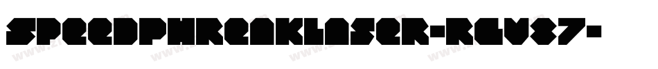 SpeedPhreakLaser-rgv87字体转换
