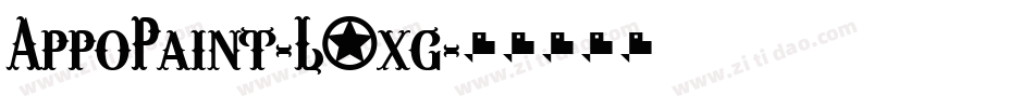 AppoPaint-L9xg字体转换