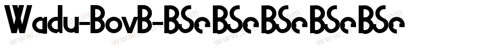 Wadu-BovB字体转换