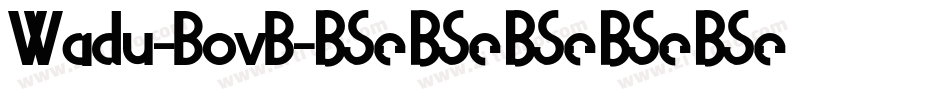 Wadu-BovB字体转换