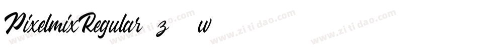 PixelmixRegular-z07w字体转换