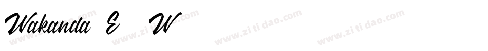 Wakanda-E07W字体转换