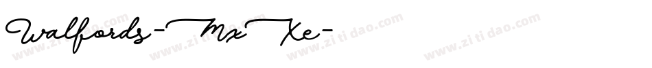 Walfords-MxXe字体转换