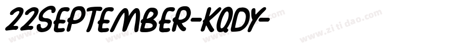 22September-KqDy字体转换