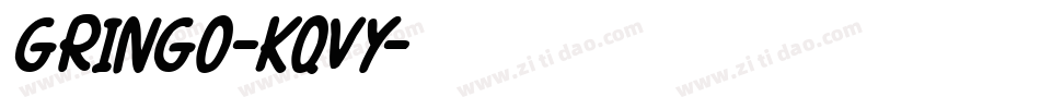 Gringo-KqVy字体转换