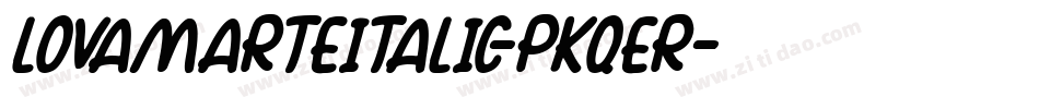 LovamarteItalic-PKqEr字体转换