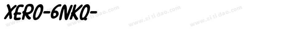 Xero-6nKq字体转换