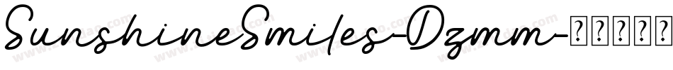 SunshineSmiles-Dzmm字体转换