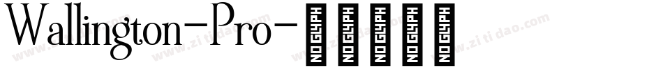 Wallington-Pro字体转换