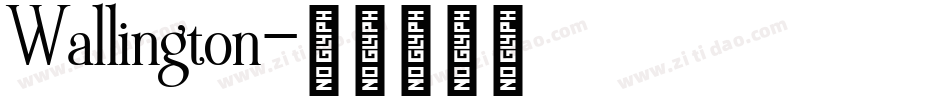 Wallington字体转换