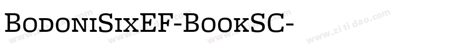 BodoniSixEF-BookSC字体转换