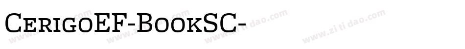 CerigoEF-BookSC字体转换