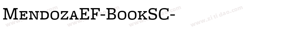 MendozaEF-BookSC字体转换
