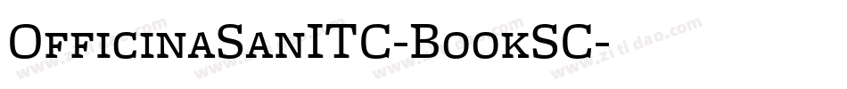 OfficinaSanITC-BookSC字体转换