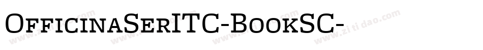 OfficinaSerITC-BookSC字体转换