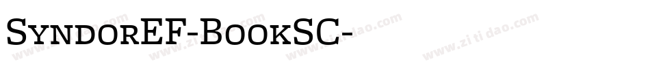 SyndorEF-BookSC字体转换