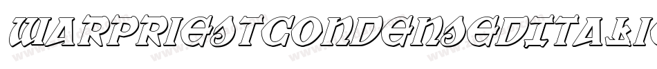 WarPriestCondensedItalic-vx8L字体转换