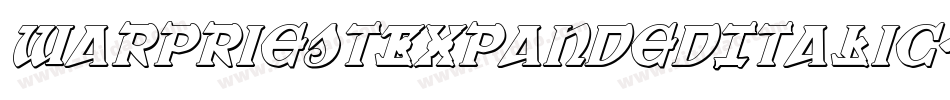 WarPriestExpandedItalic-7l2D字体转换