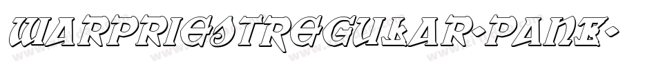 WarPriestRegular-PanE字体转换
