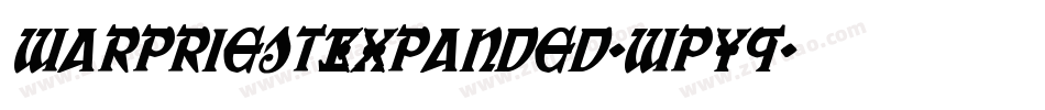 WarPriestExpanded-wpY9字体转换