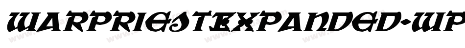 WarPriestExpanded-wpY9字体转换